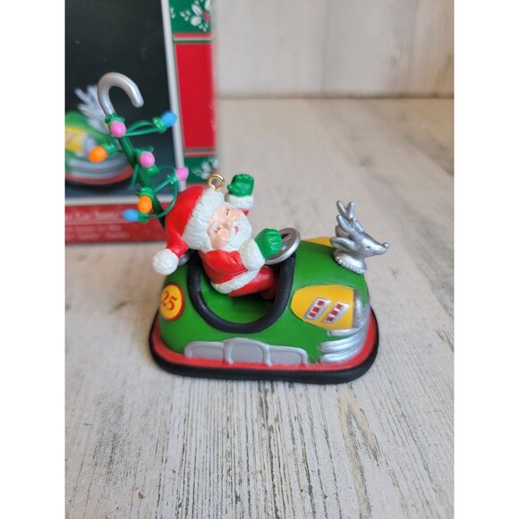 Enesco bumper car Santa traveling series vintage ornament Xmas - Picture 2 of 8
